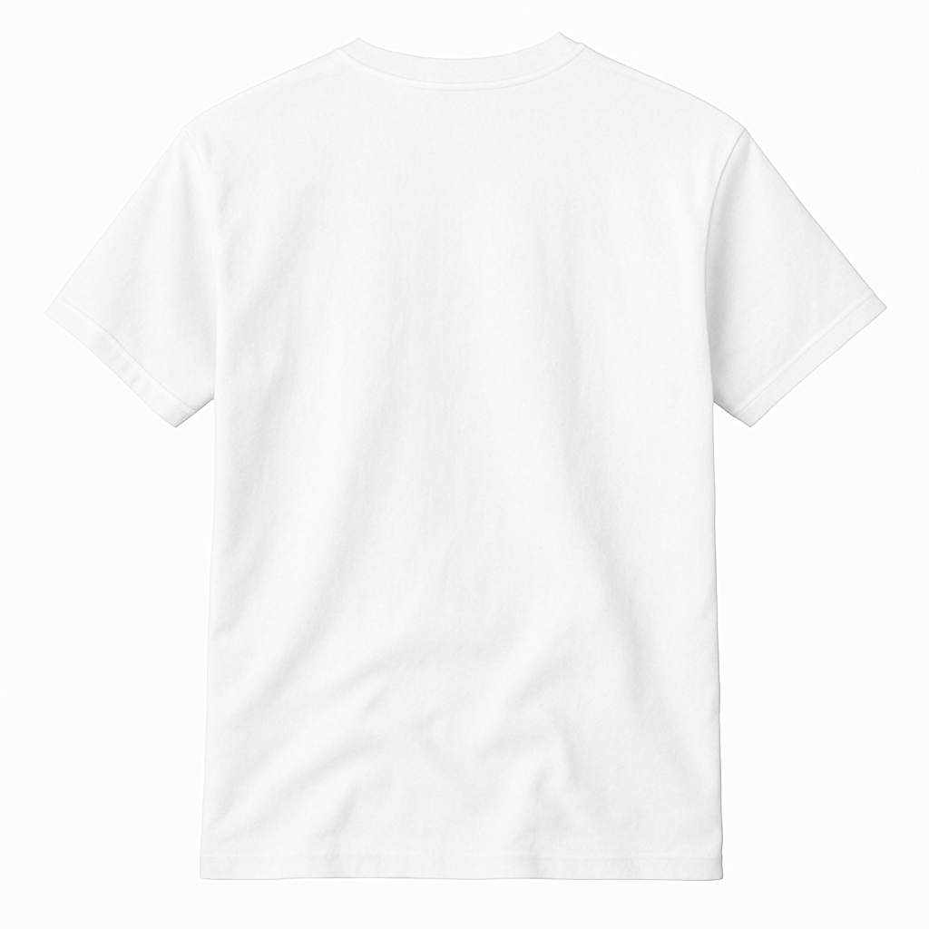 Custom White Tee – Add Your Own PNG Design!
