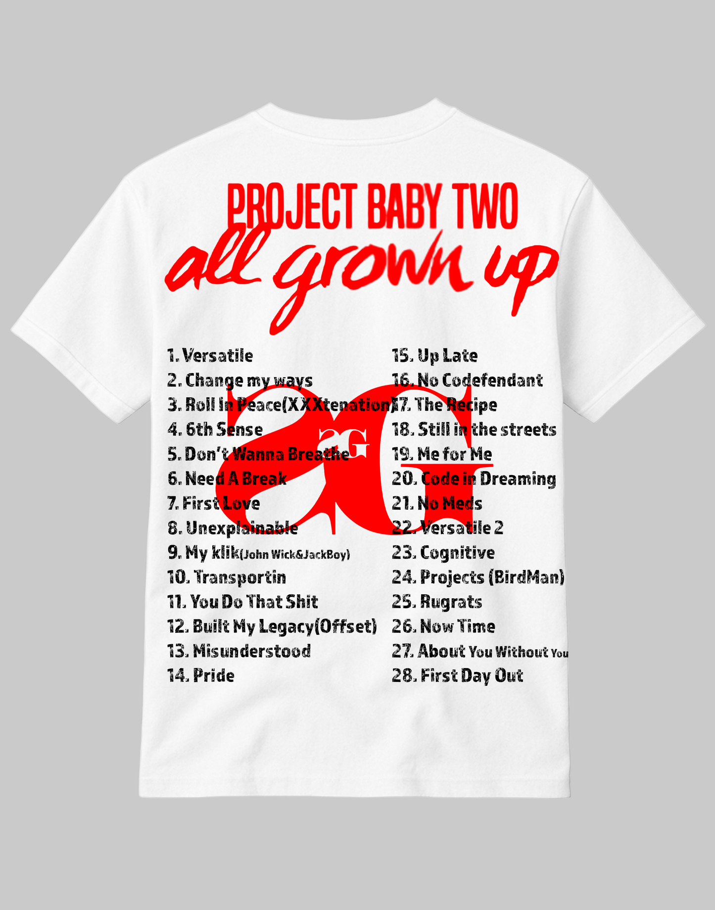 Kodak Black "Project Baby Two: All Grown Up" Tribute T-Shirt