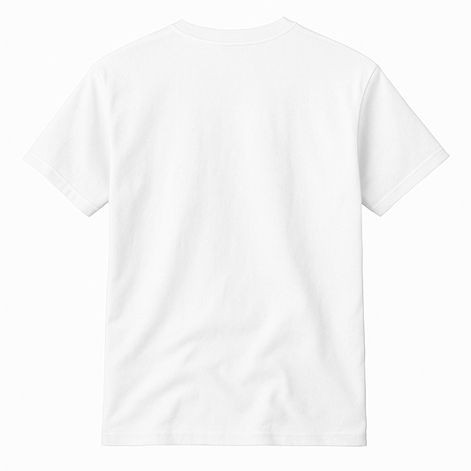 Custom White Tee – Add Your Own PNG Design!