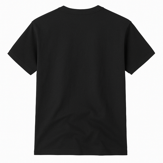 Custom Black Tee – Add Your Own PNG Design!