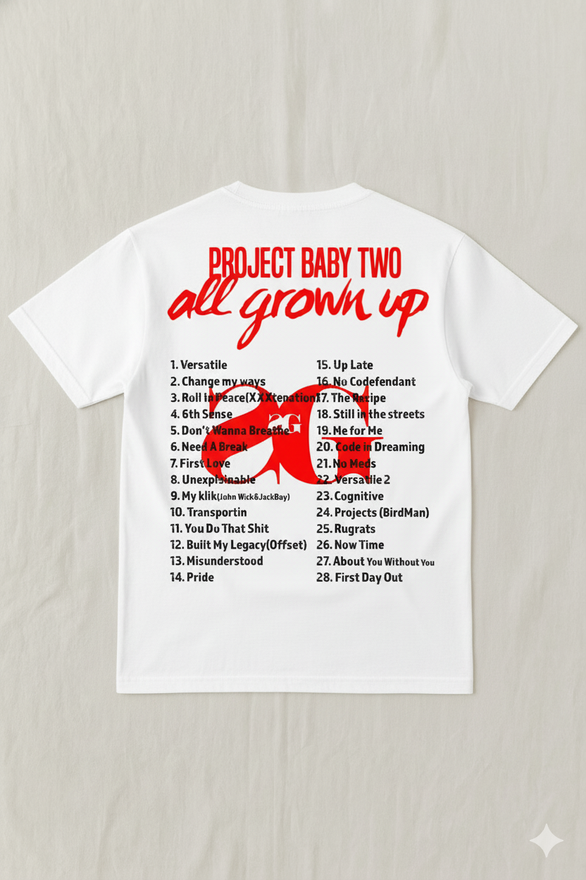 Kodak Black "Project Baby Two: All Grown Up" Tribute T-Shirt